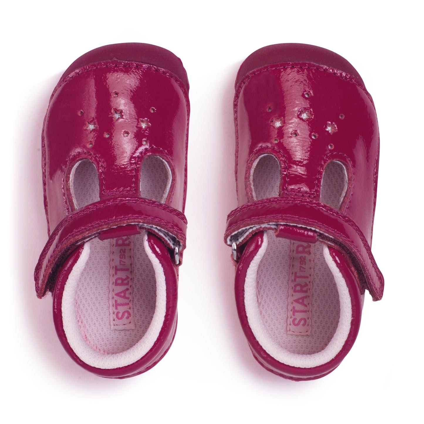 Start-rite Tumble Girls Cherry Red Star Shoe