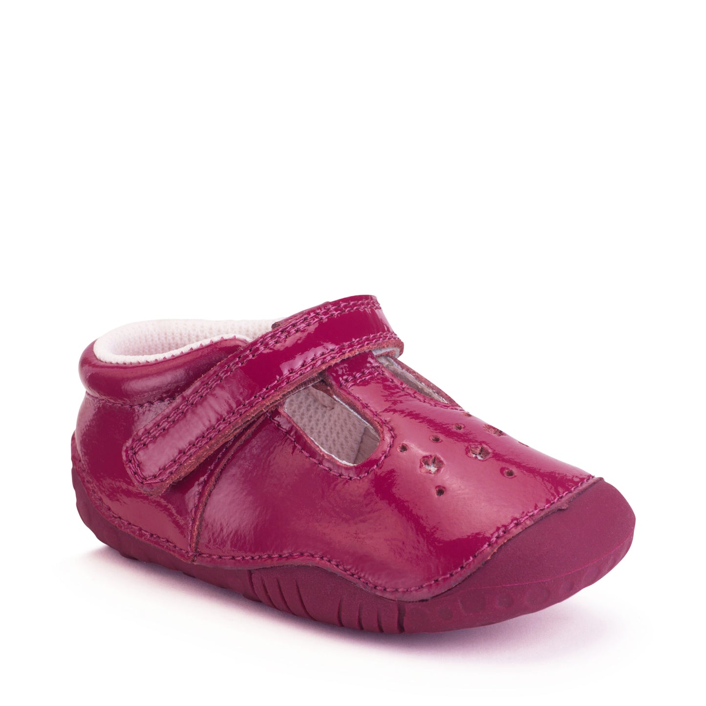 Start-rite Tumble Girls Cherry Red Star Shoe