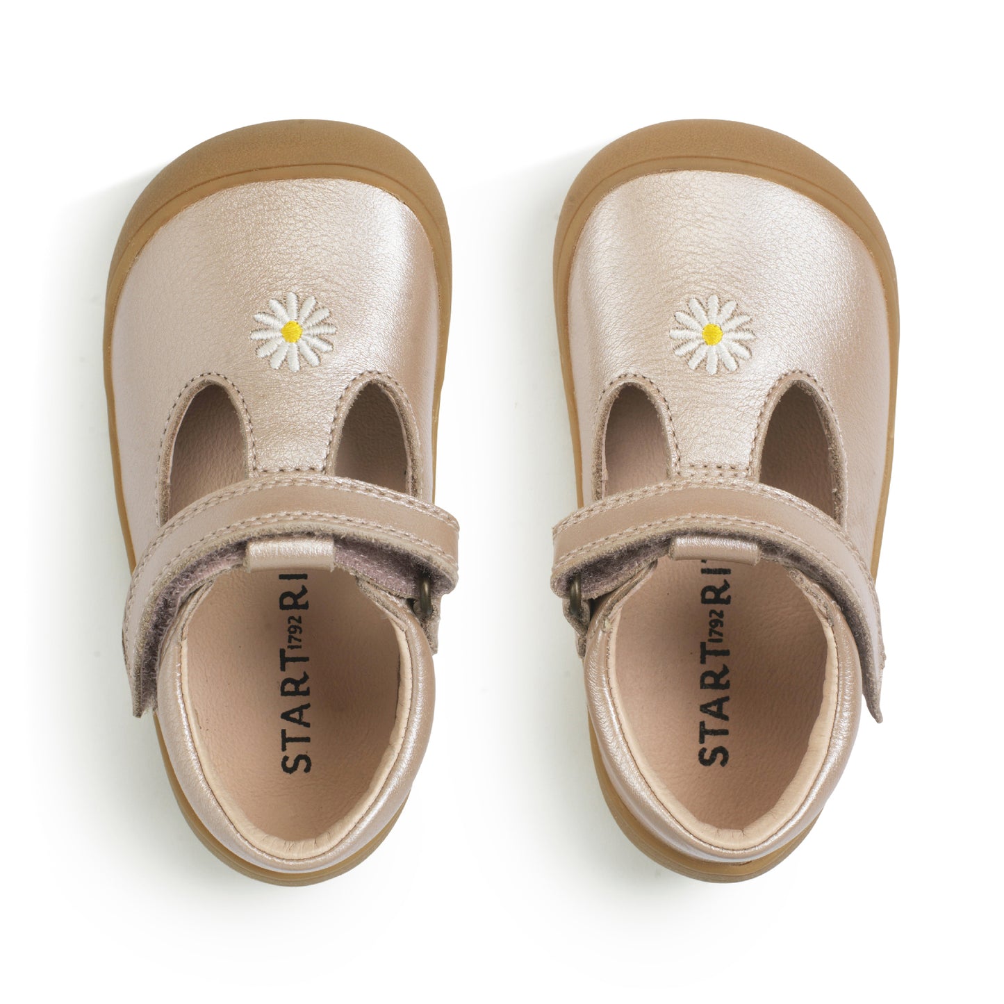 Start-rite Floret Girls Metallic Taupe Daisy Shoe