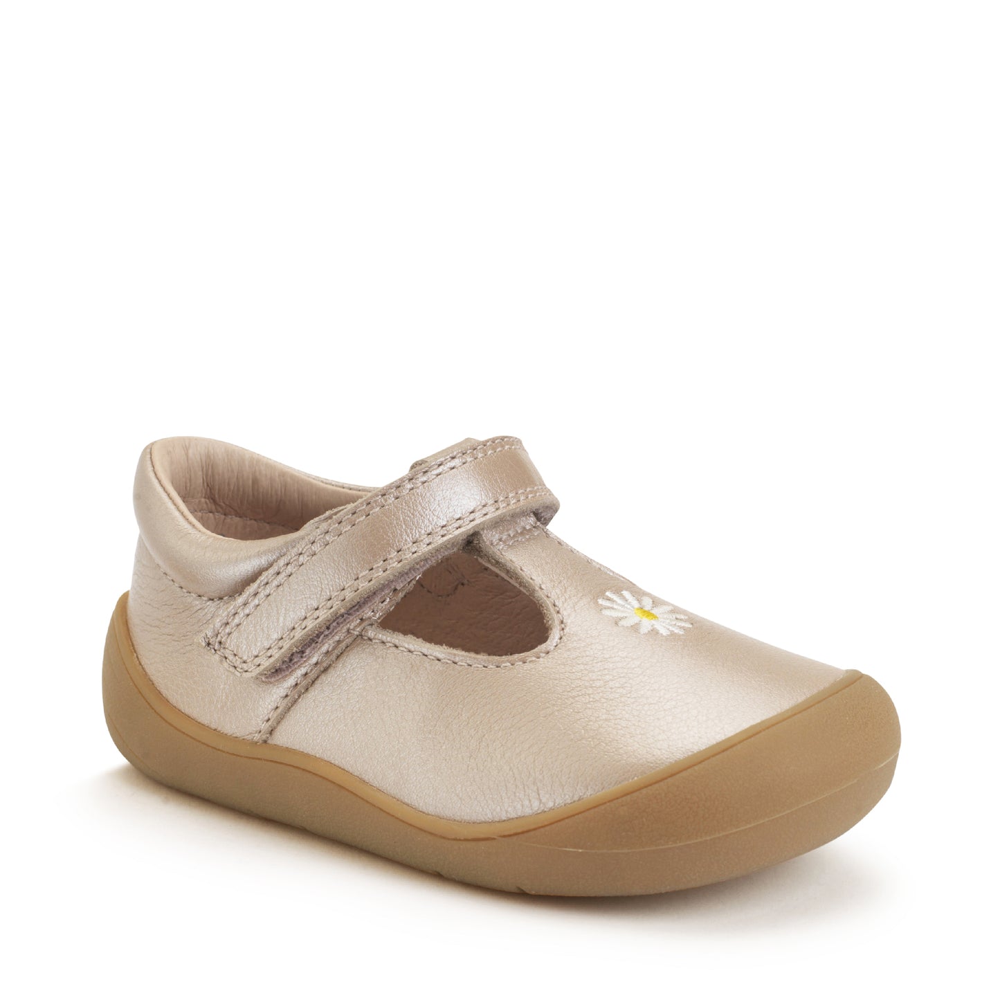 Start-rite Floret Girls Metallic Taupe Daisy Shoe