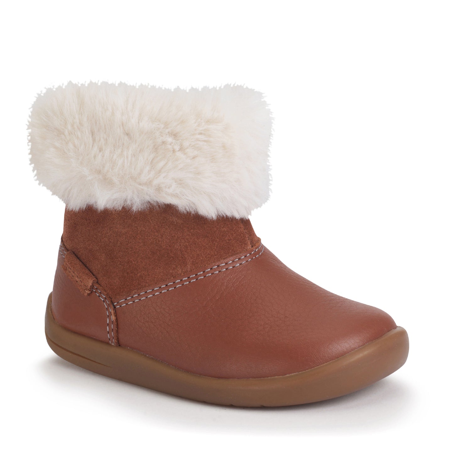 Start Rite Flurry Girls Tan Fluffy Boot