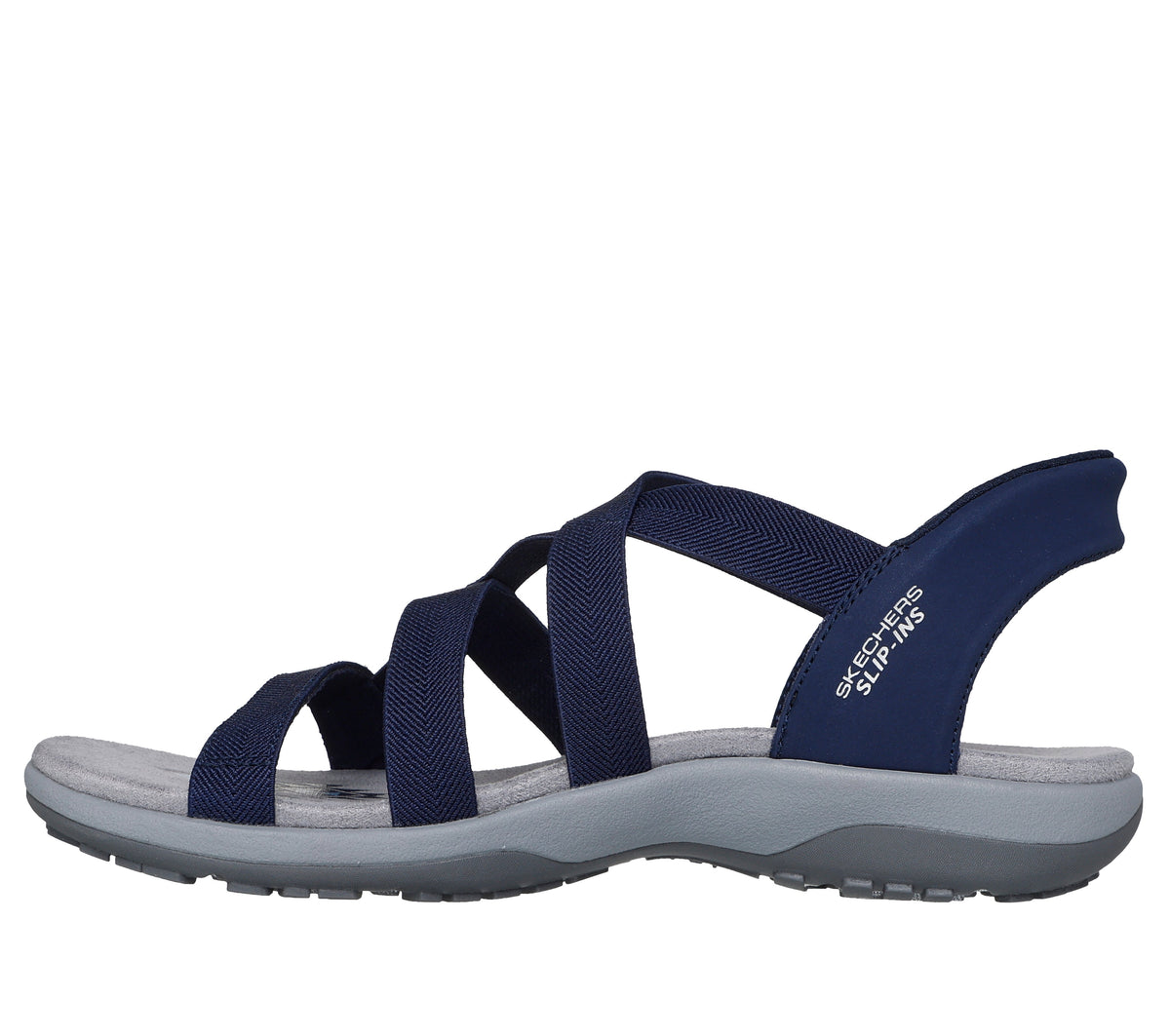 Skechers Reggae Slim Stretch Flex Womens Navy Sandal