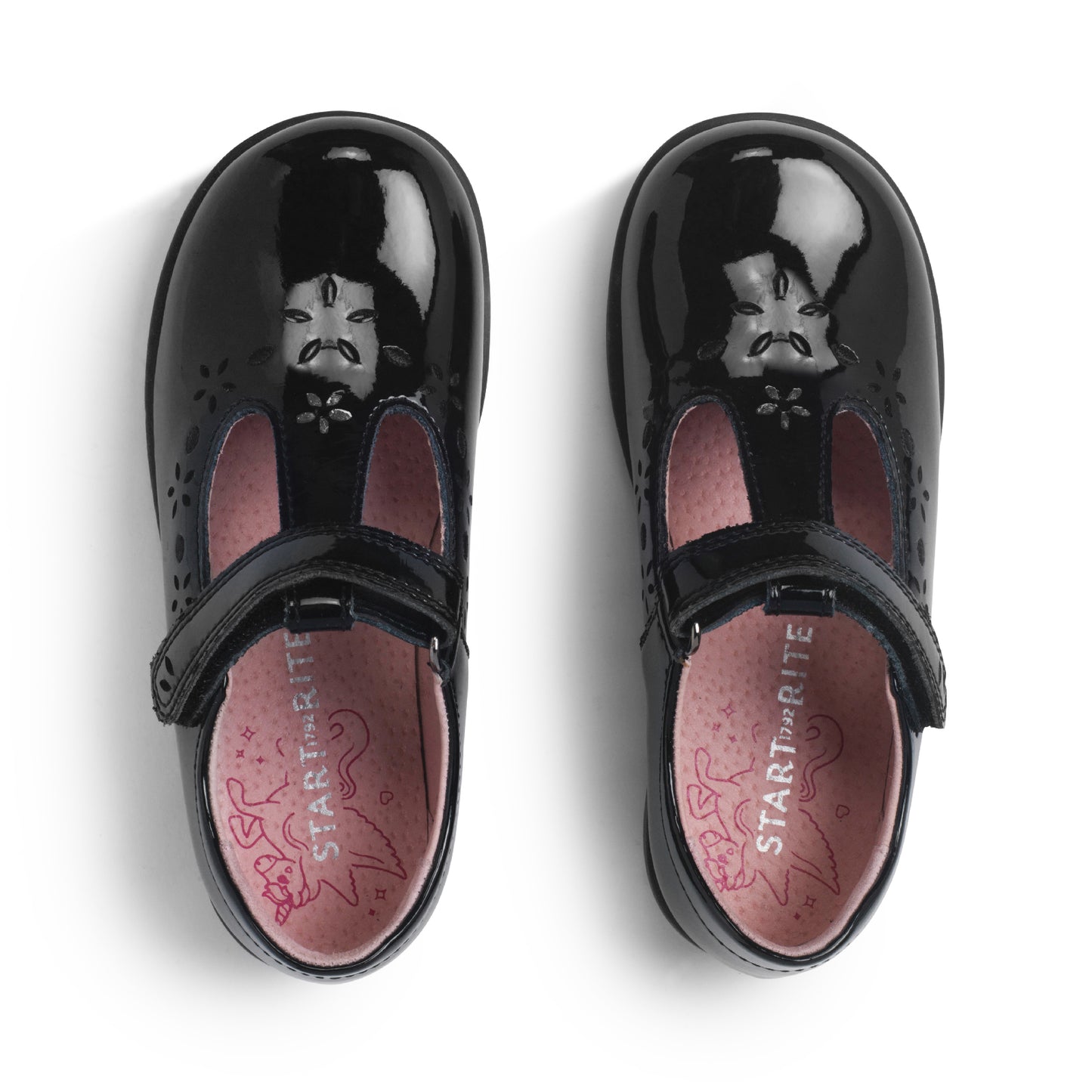 Start Rite Charlotte Black Patent School Shoe