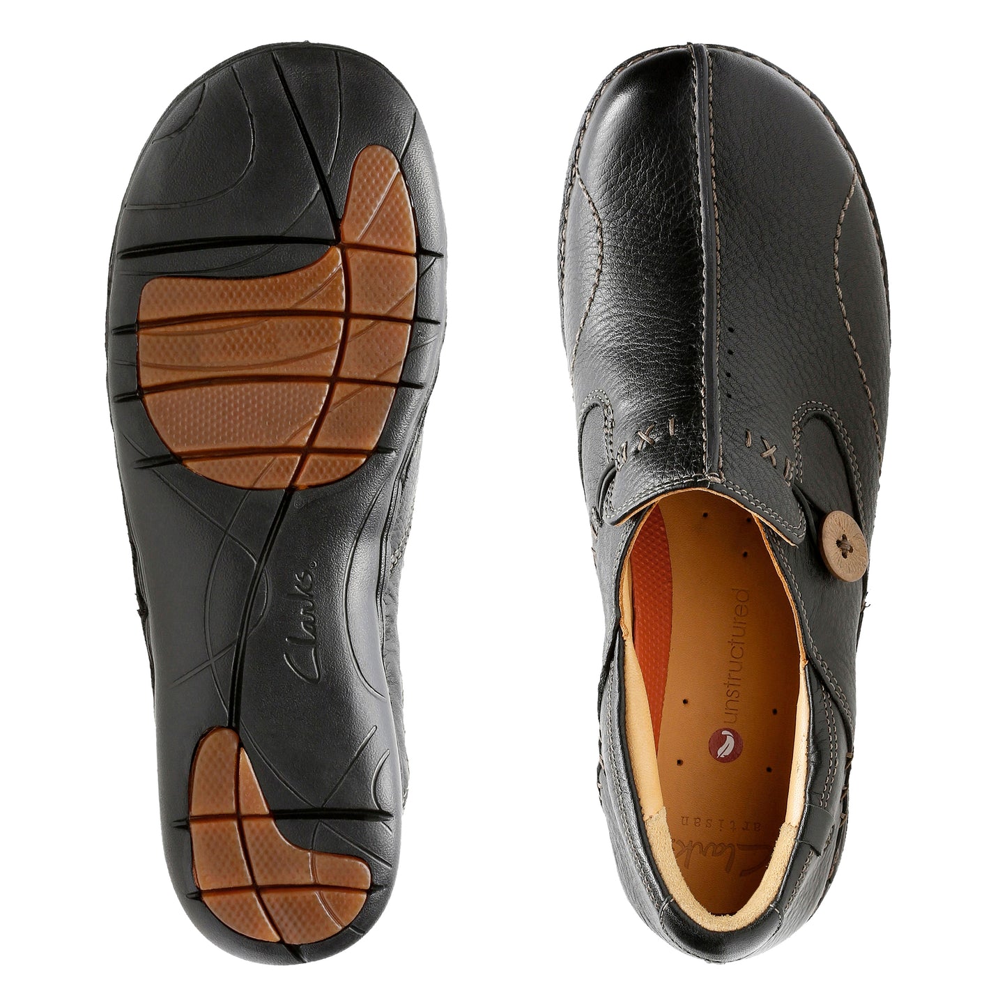 Clarks Un Loop Womens Black Shoe
