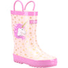 Cotswold Puddle Girls Pink Welly Boot