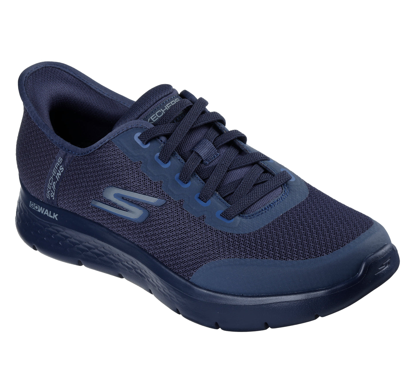 Skechers Go Walk Flex Netro Mens Navy Slip-Ins Trainer