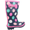 Cotswold Dotty Jnr Girls Pink Welly Boot