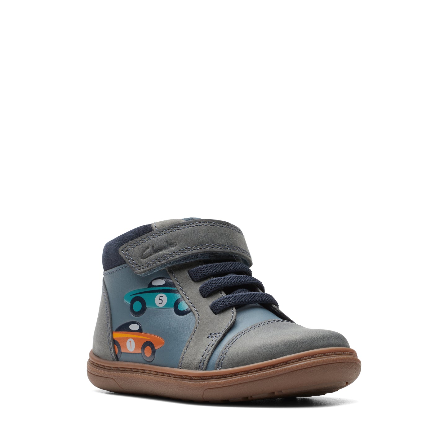 Clarks Flash Retro T Boys Denim Blue Boot