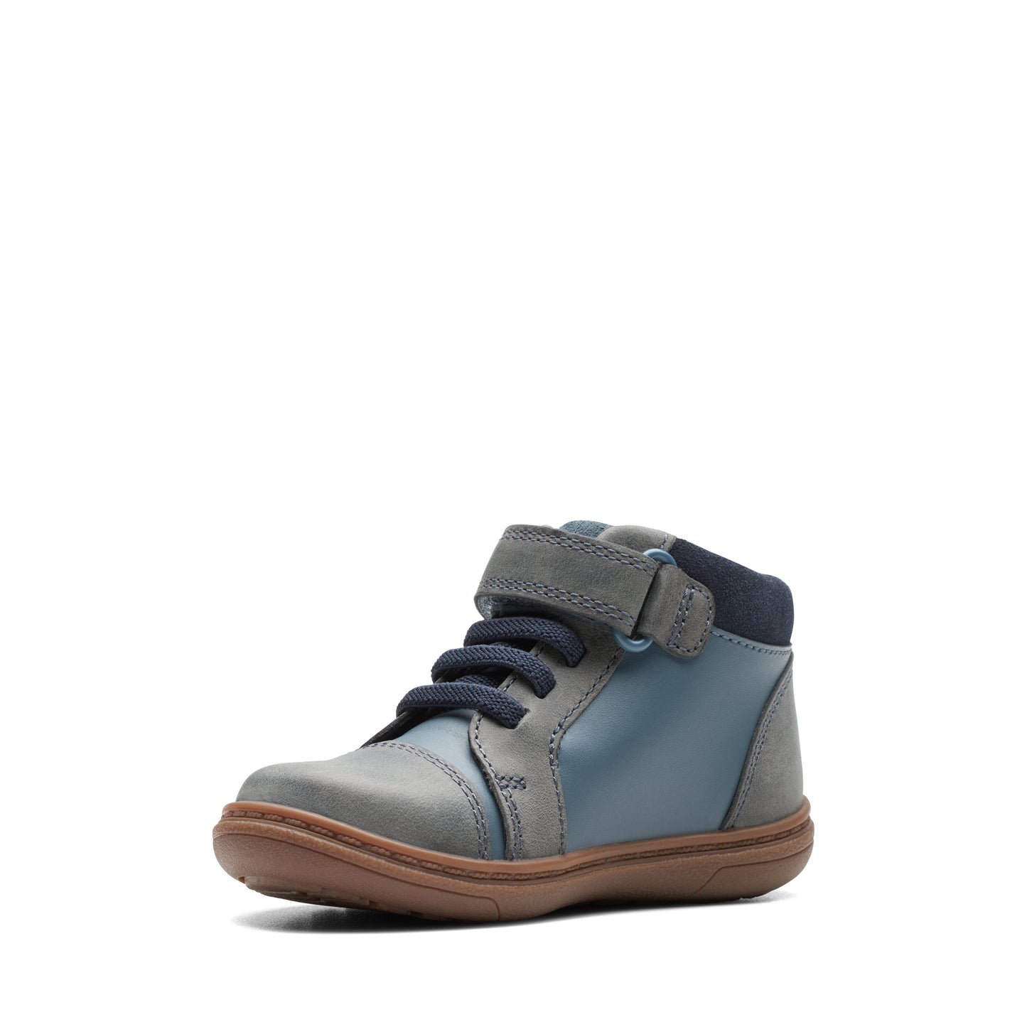 Clarks Flash Retro T Boys Denim Blue Boot