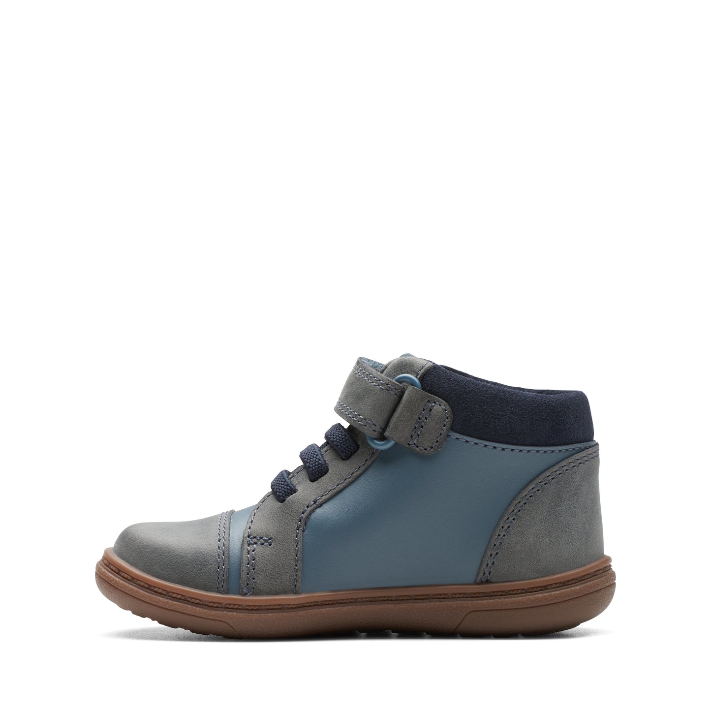 Clarks Flash Retro T Boys Denim Blue Boot