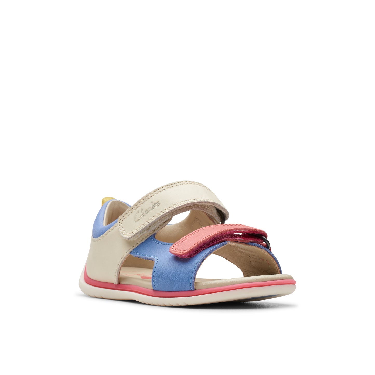 Clarks Taco Sea T Girls Off White Sandal