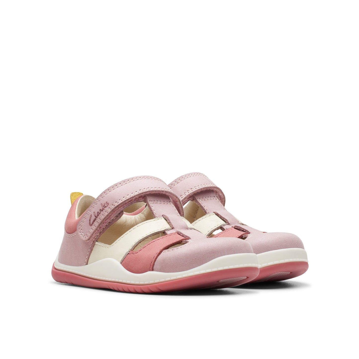 Clarks Noodle Sun T Girls Pink Multi Closed Toe Sandal