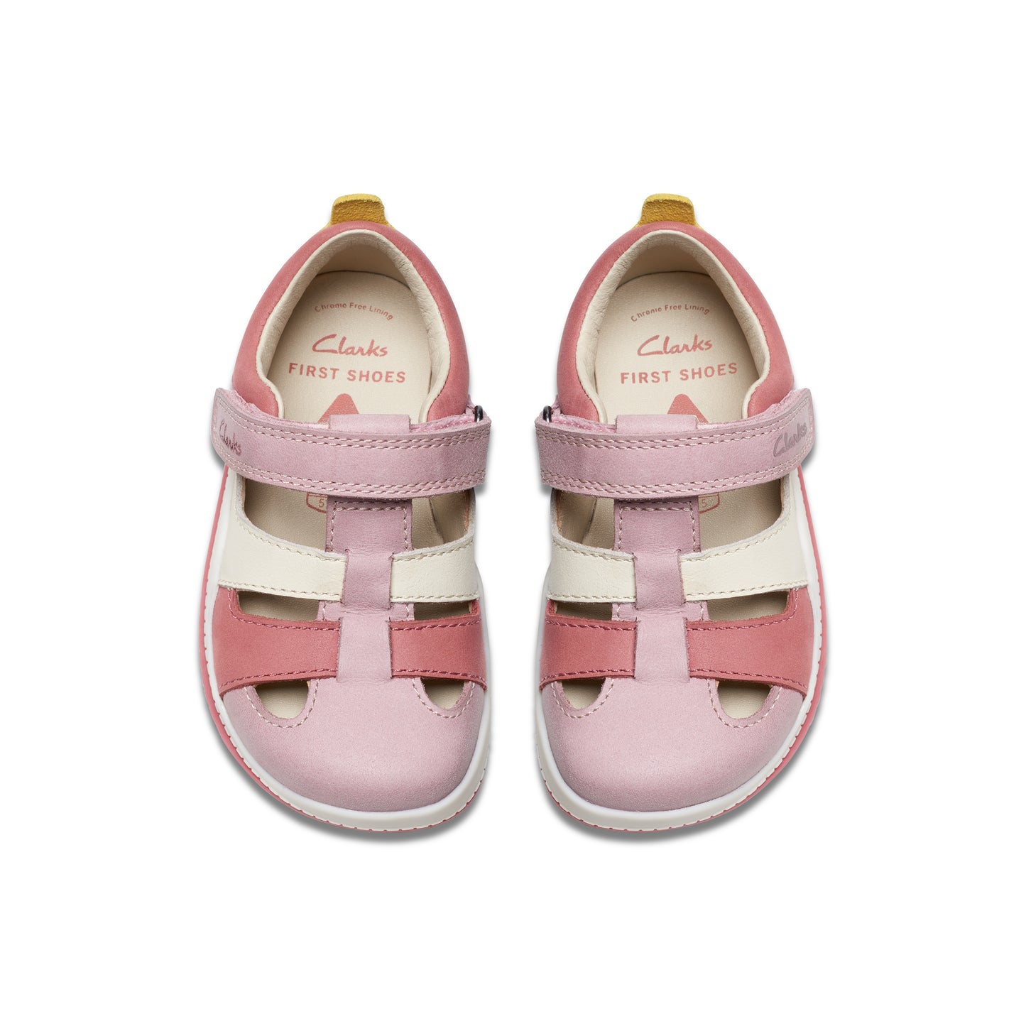 Clarks Noodle Sun T Girls Pink Multi Closed Toe Sandal