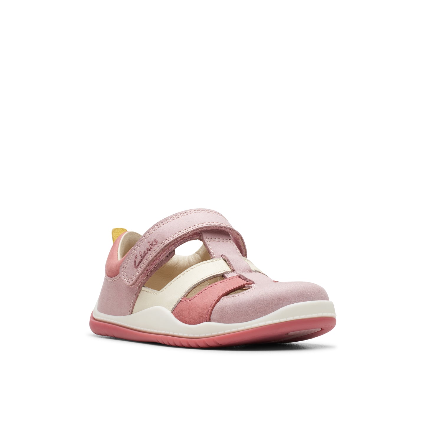 Clarks Noodle Sun T Girls Pink Multi Closed Toe Sandal