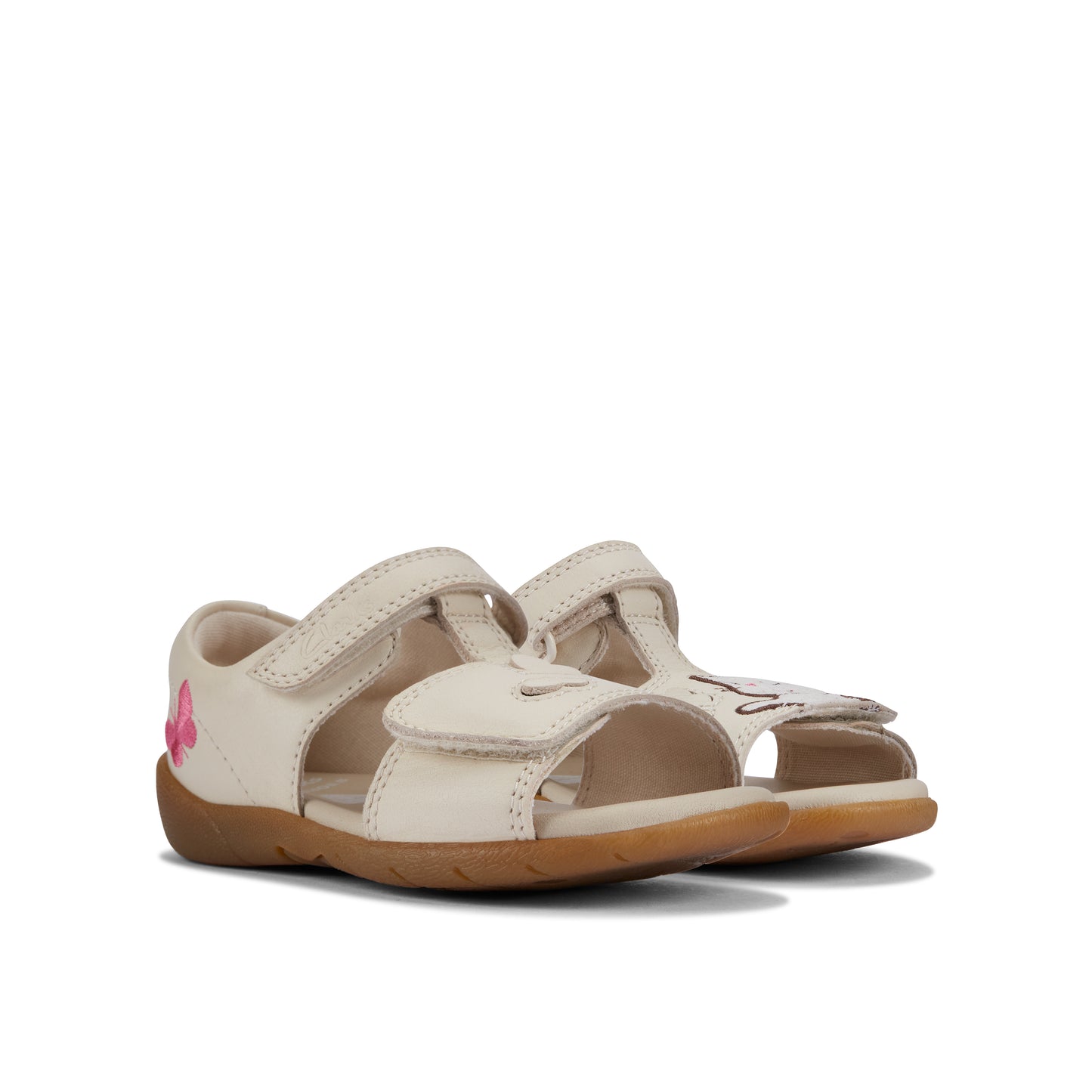 Clarks Zora Ears Kitten T Girls Off White Sandal