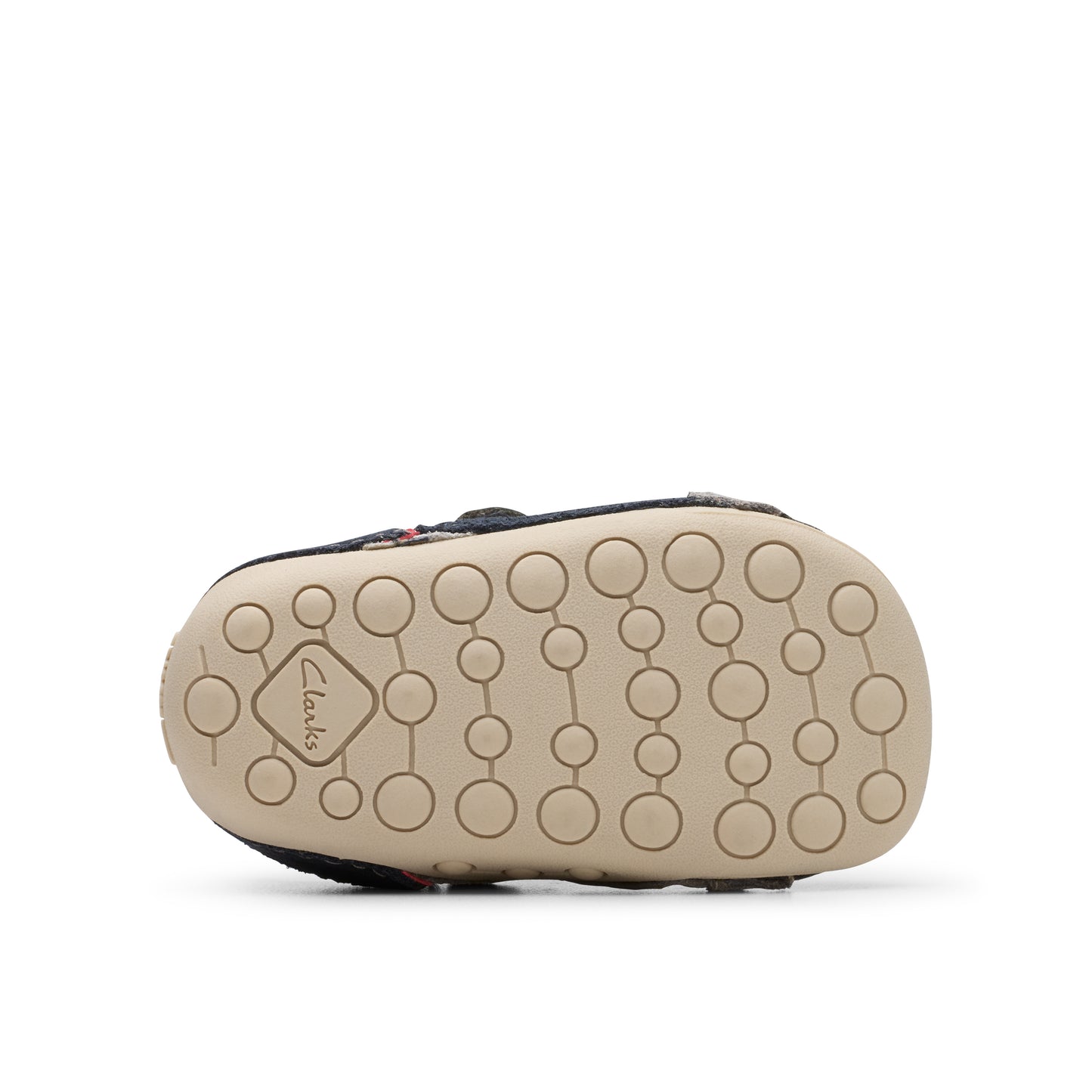 Clarks Tiny Oslo T Boys Grey Combi Pre Walker Shoe