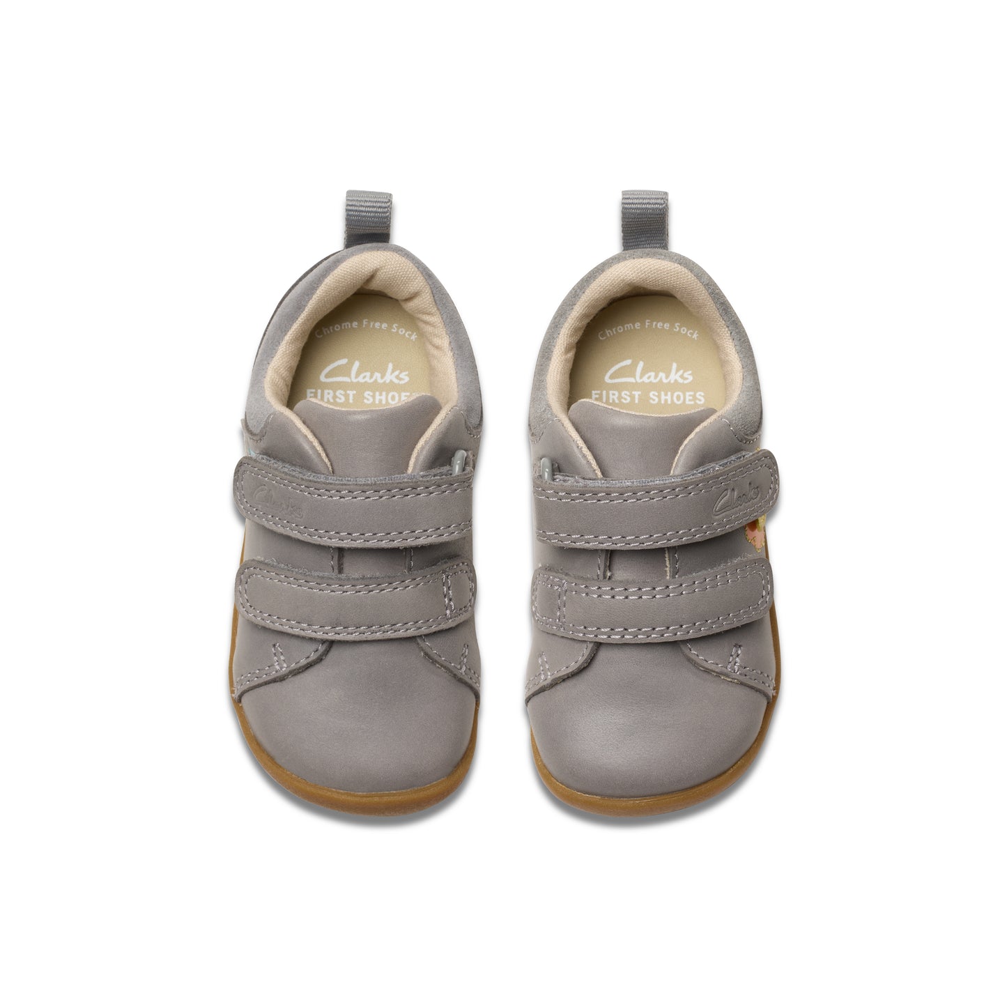 Clarks Roamer Mime T Grey Pre-Walker Shoes