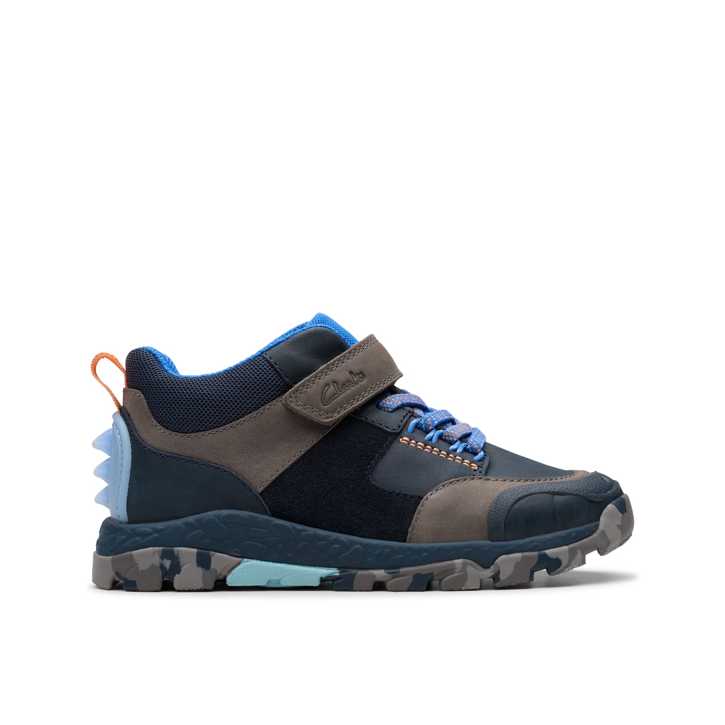 Clarks Steggy 2 Glow K Boys Navy Ankle Boot