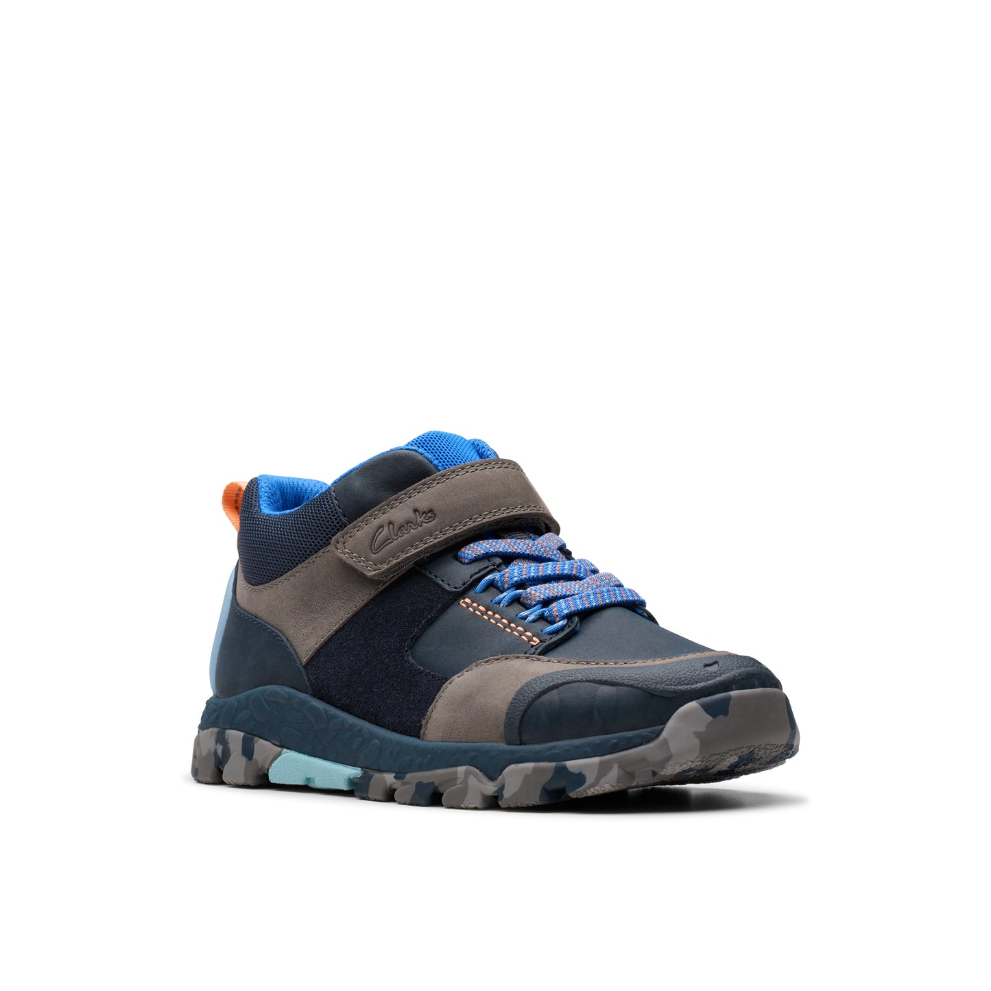 Clarks Steggy 2 Glow K Boys Navy Ankle Boot
