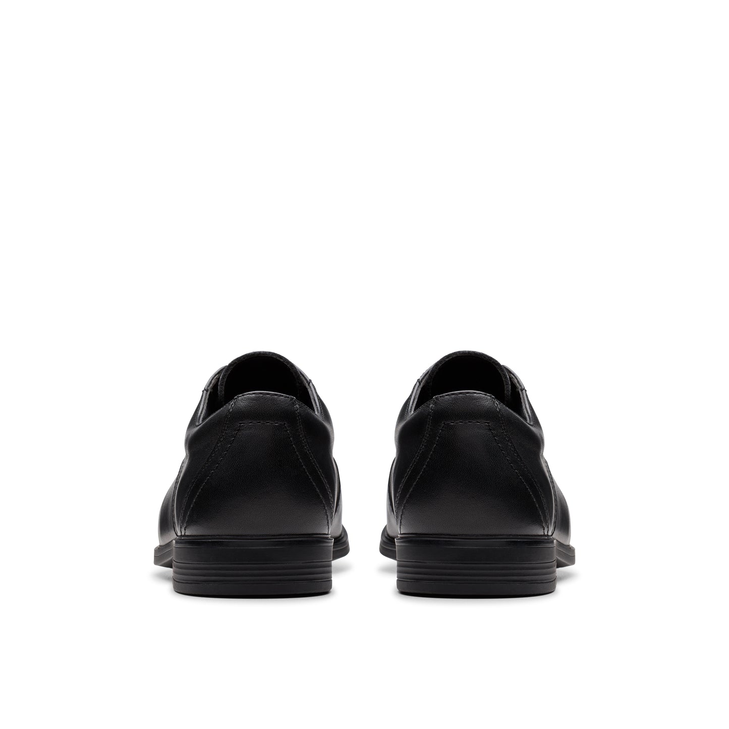 Clarks Jonwin Step Boys Black School Shoe