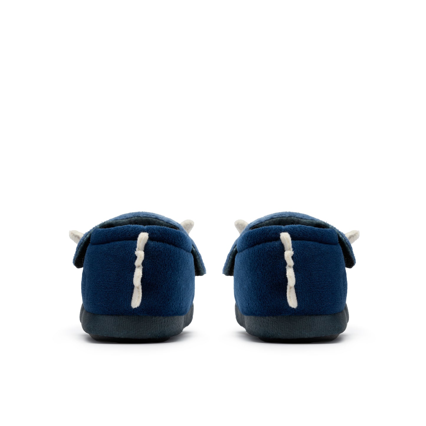 Clarks Fluffy Snug Boys Navy Dinosaur Slipper