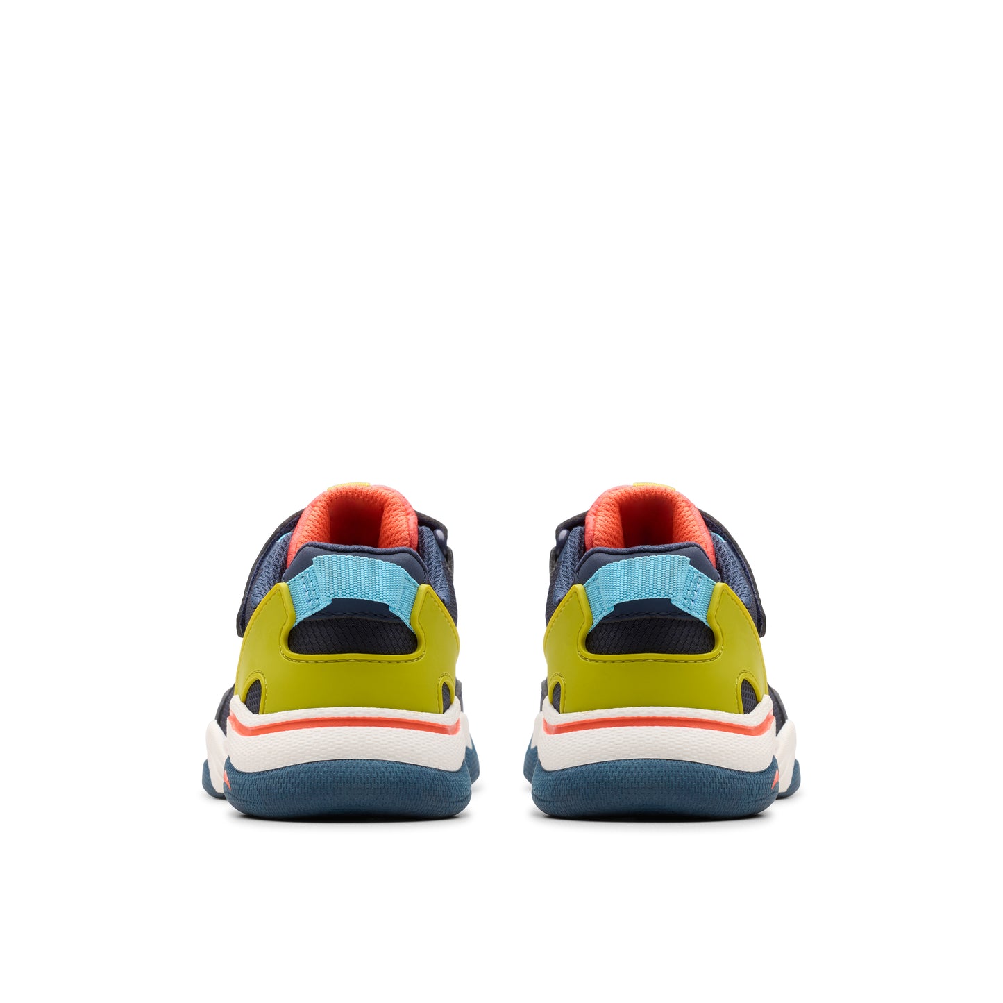 Clarks Feather Track K Boys Navy Trainers