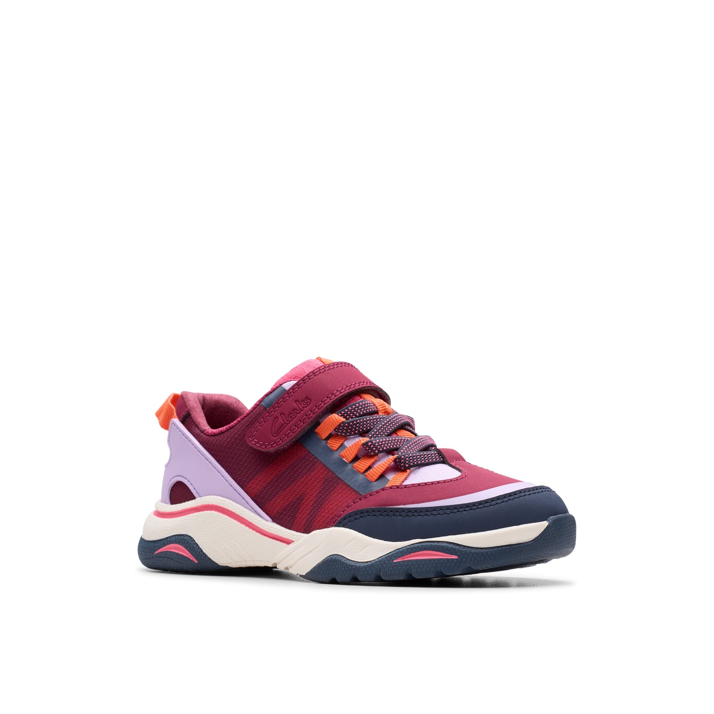 Clarks Feather Track K Girls Berry Trainer