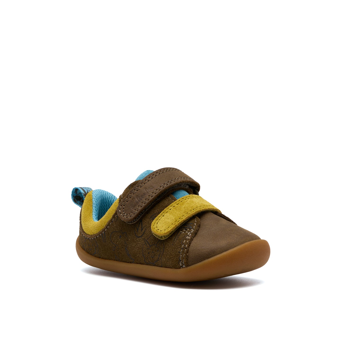 Clarks Roamer Roar T Boys Green Baby Shoes