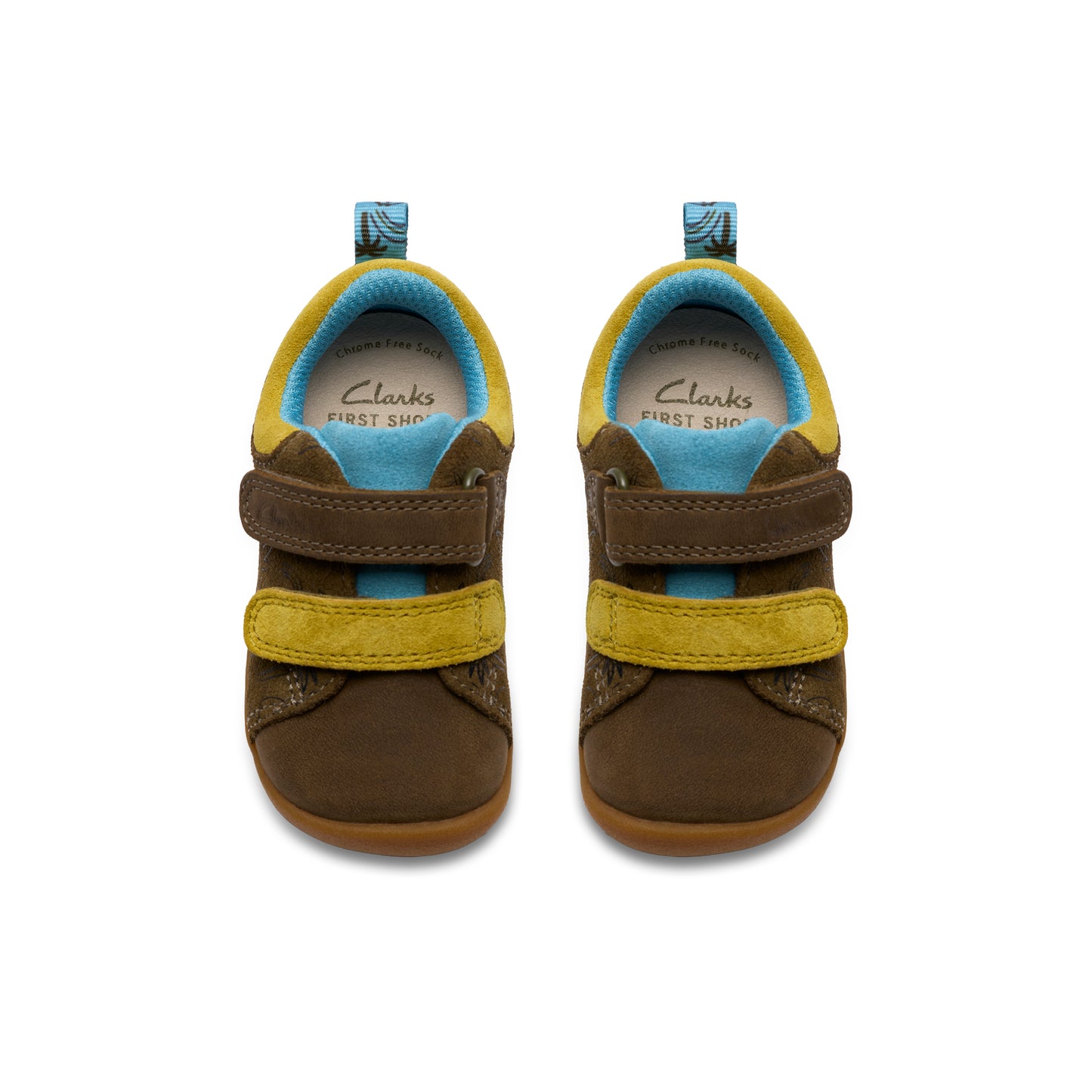 Clarks Roamer Roar T Boys Green Baby Shoes