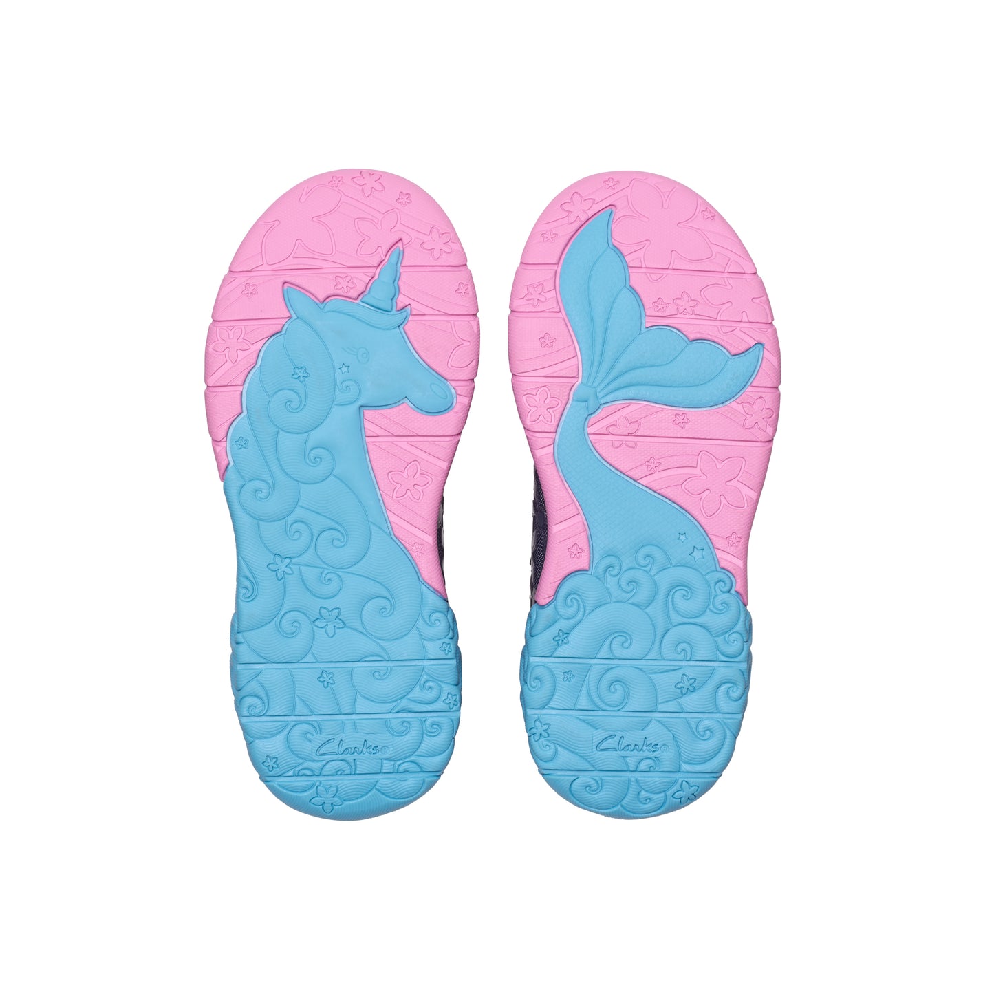 Clarks Tidal Trail K Girls Navy Trainer