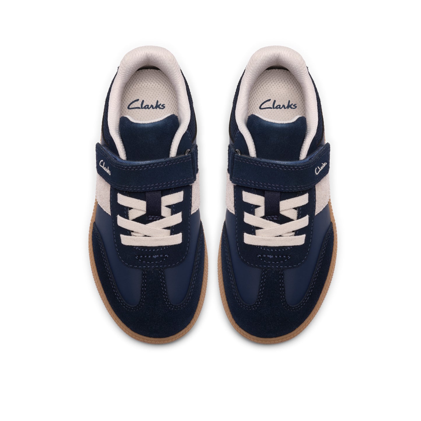 Clarks Cypress Step K Boys Navy Trainers