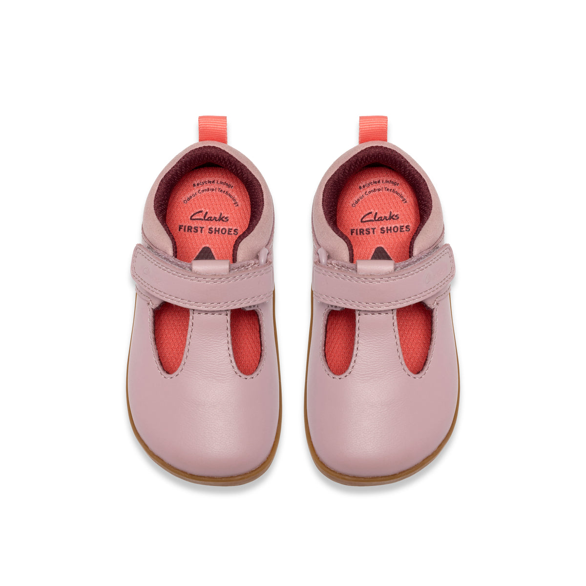 Clarks Harbour Hop T Girls Dusty Pink Barefoot Shoe