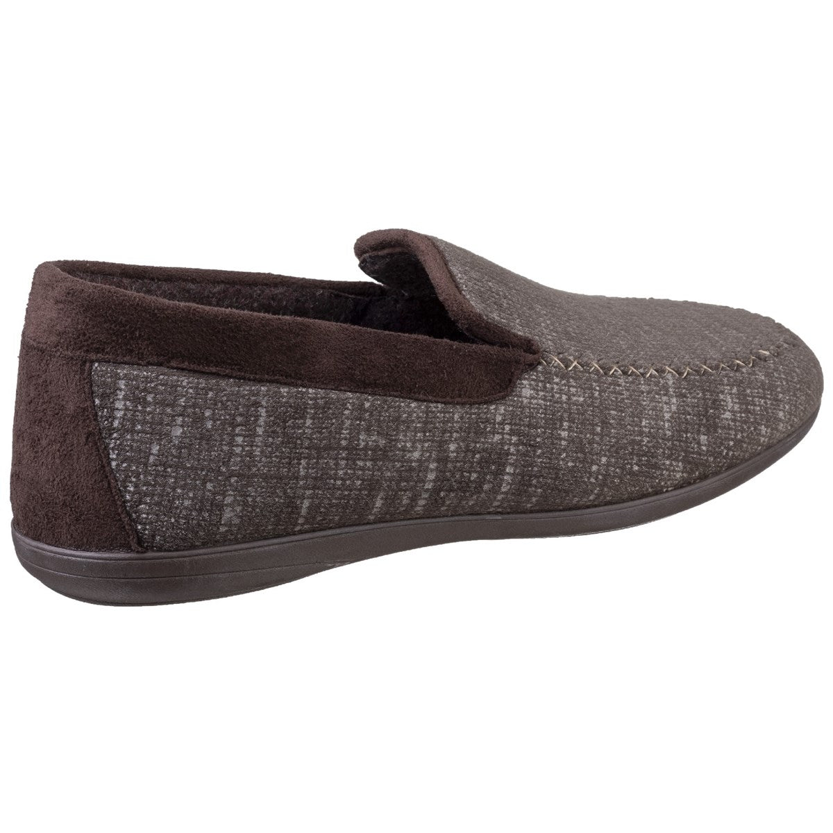 Cotswold Stanley Mens Brown Loafer Slipper