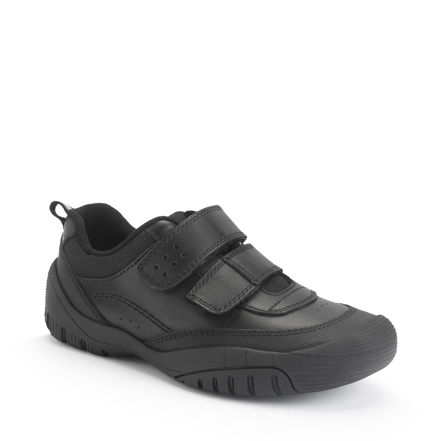 Start-Rite Quad Boys Black School Shoe
