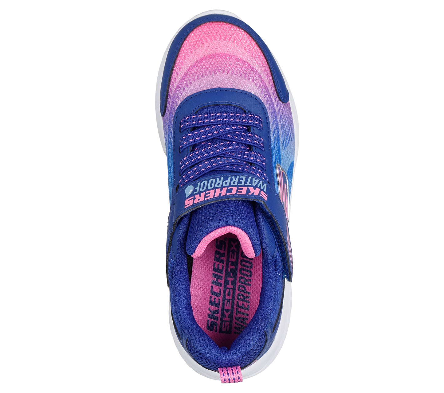 Skechers Bounder Hydra Cool Girls Navy Multi Waterproof Trainer