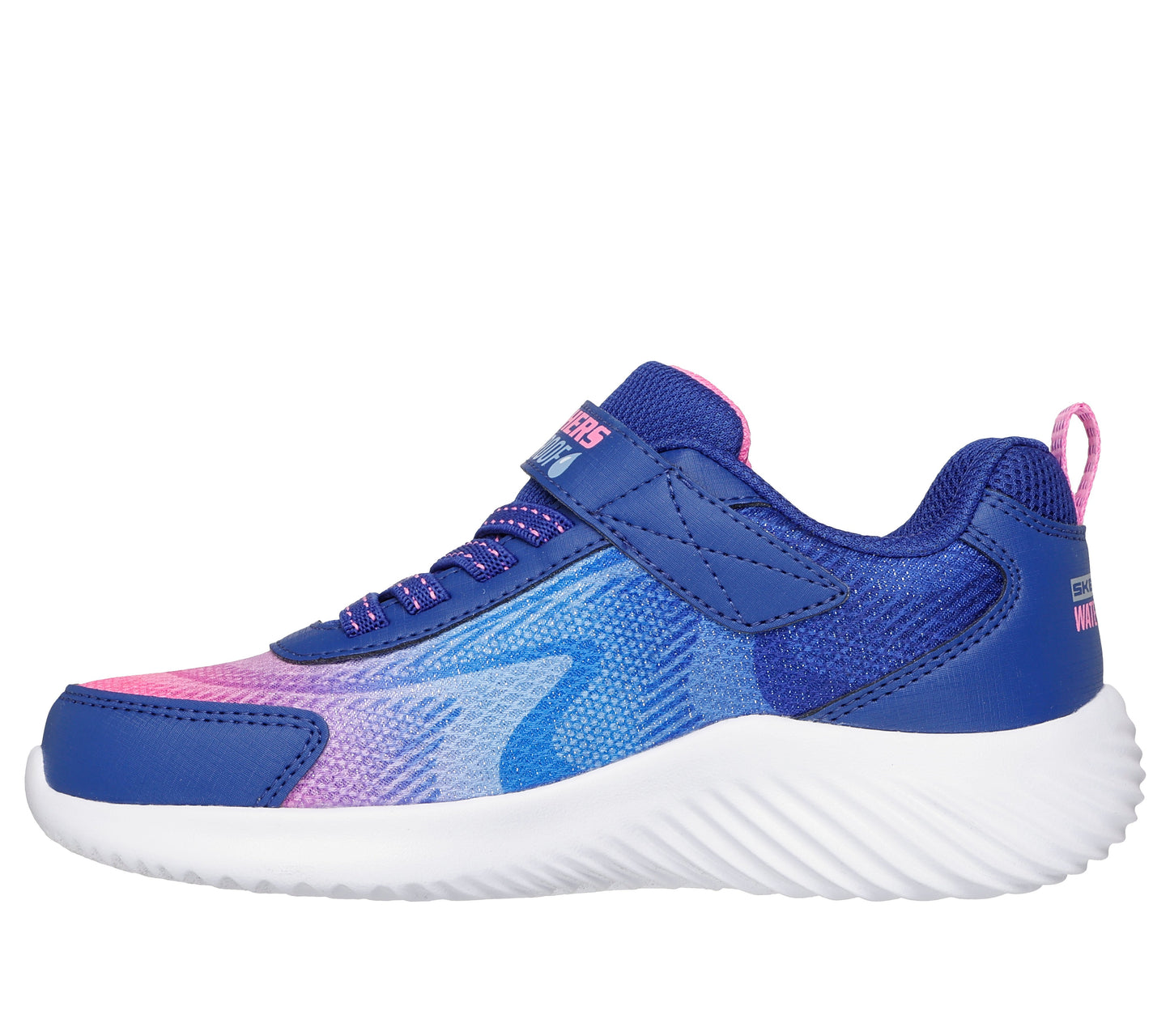 Skechers Bounder Hydra Cool Girls Navy Multi Waterproof Trainer