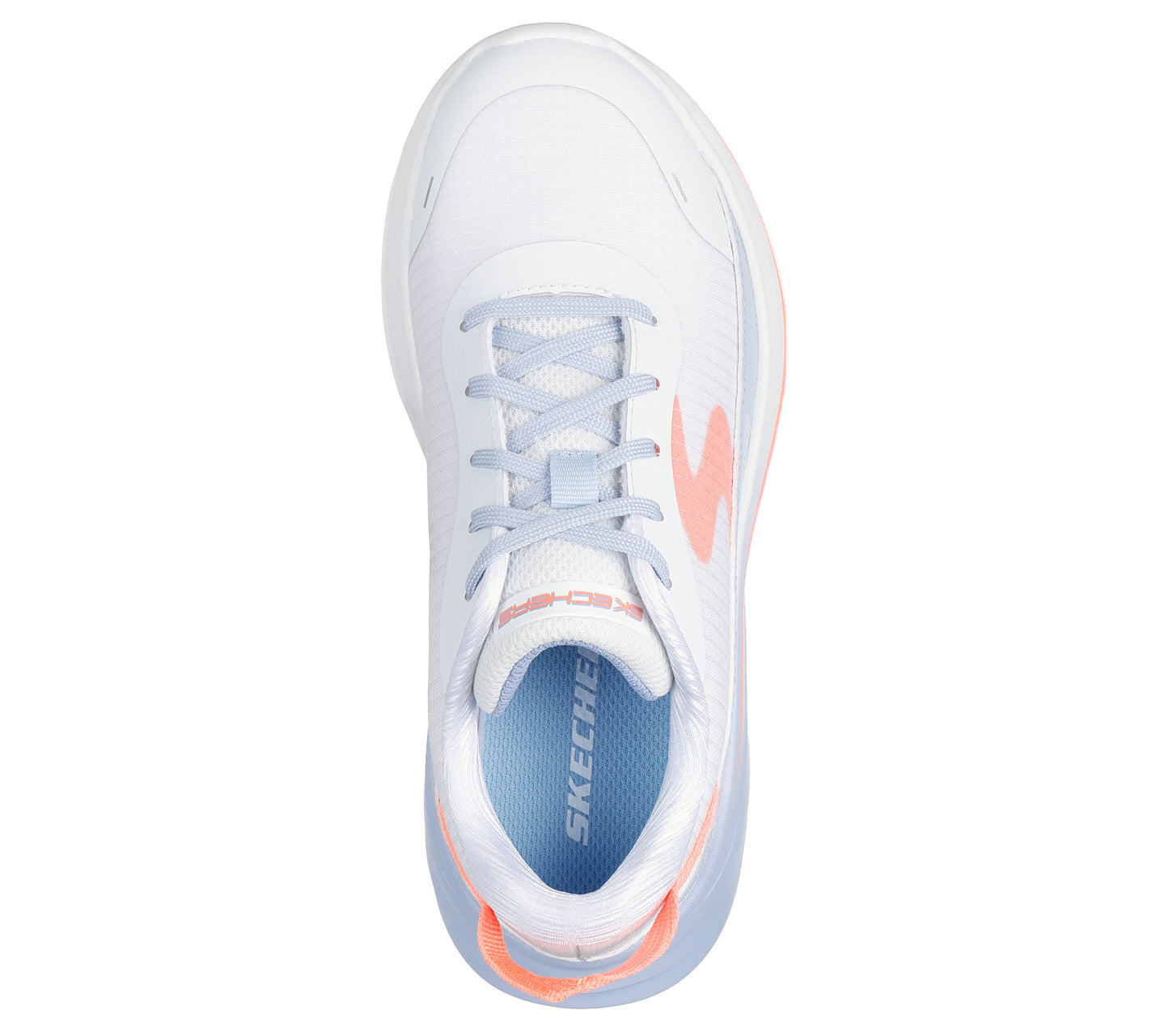 Skechers Wave 92 Imara Breeze Girls White Light Blue Trainer