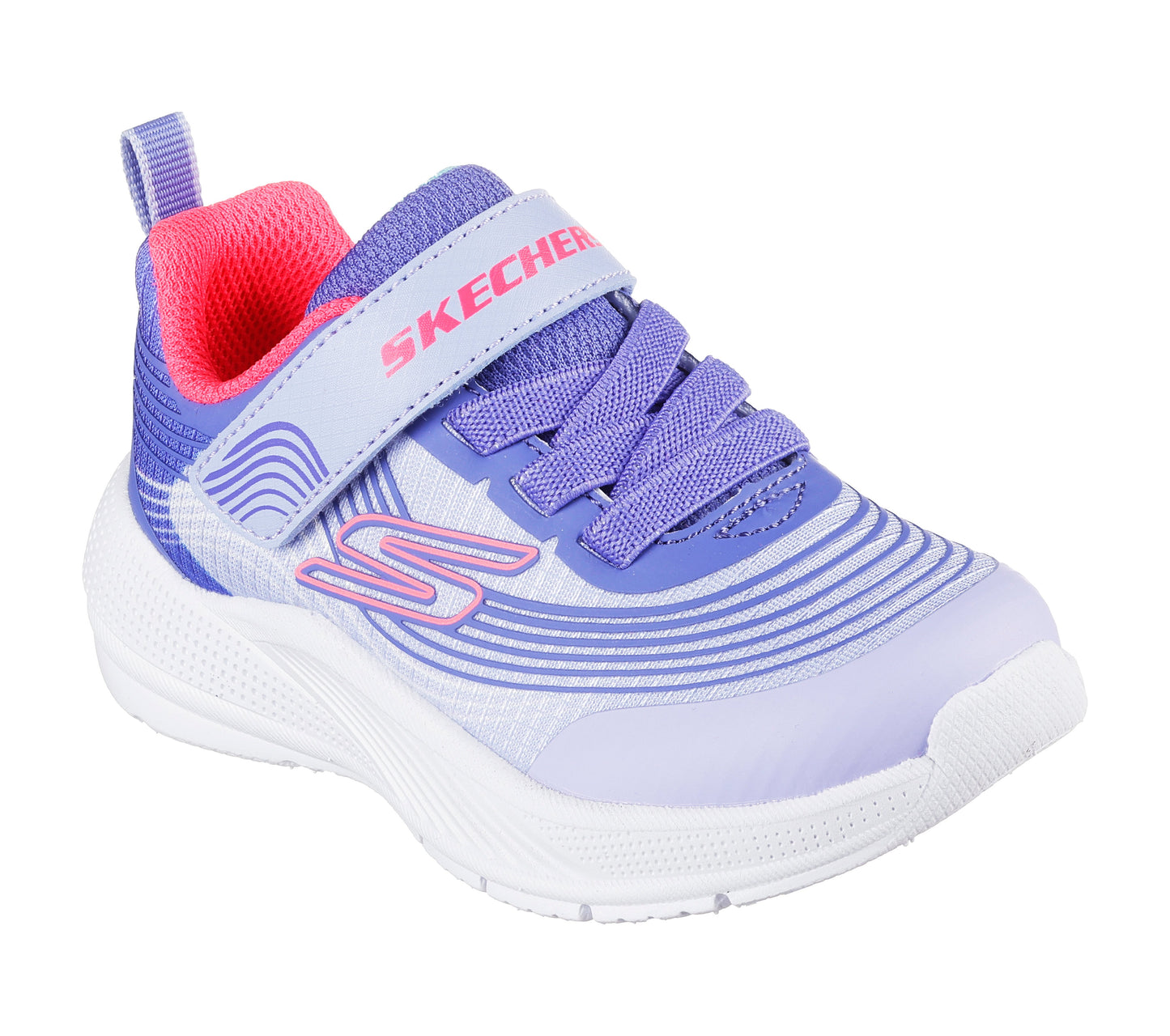 Skechers Microspec Advance Girls Infants Lavender Pink Trainer