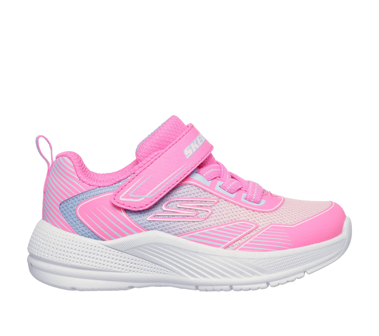 Skechers Microspec Advance Oasis Point Girls Infants Hot Pink Multi Trainer