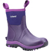 Cotswold Blaze Womens Purple Neoprene Wellington Boot