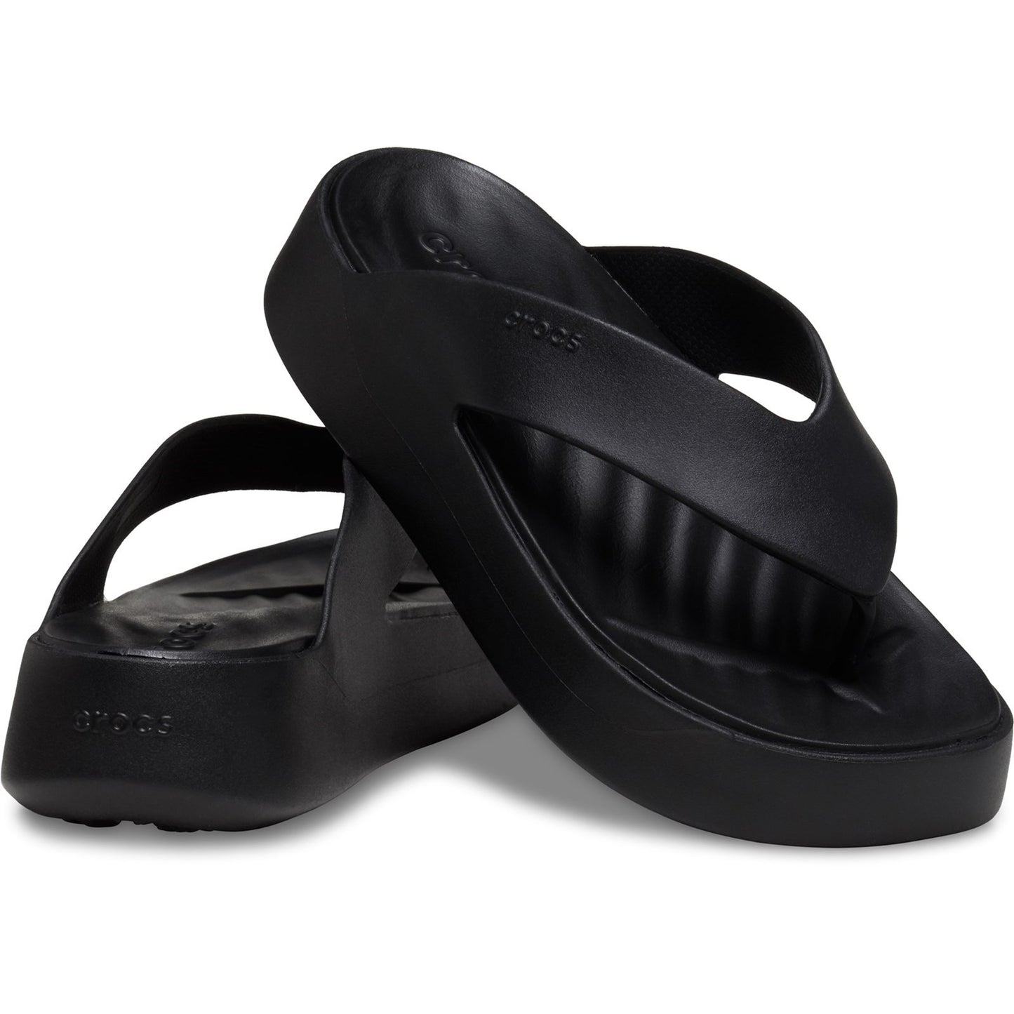 Crocs Getaway Platform Womens Black Flip Flop