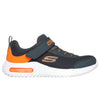 Skechers Bounder Tech Boys Charcoal Orange Trainer