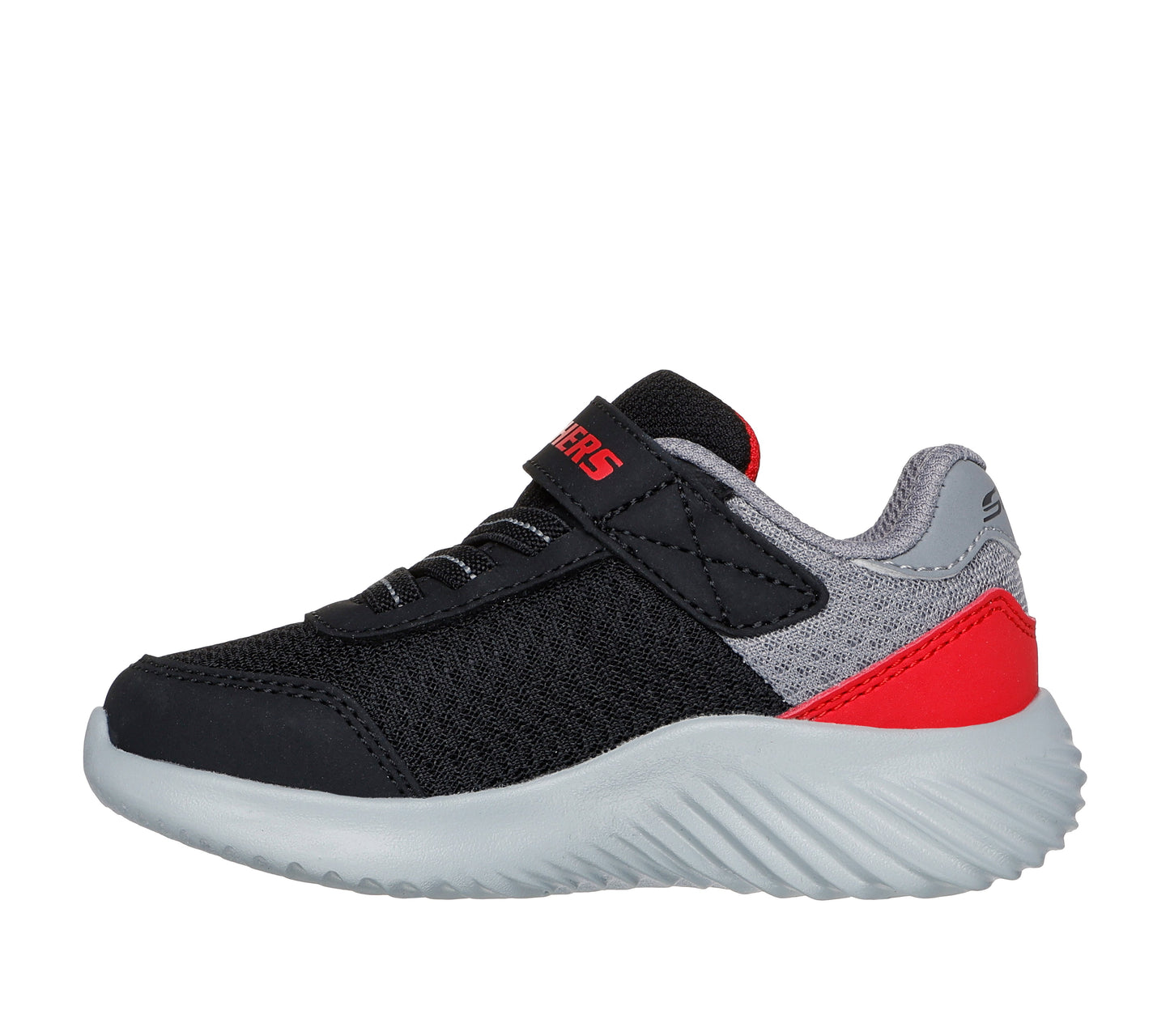 Skechers Bounder Trezic Boys Black Red Infants Trainer