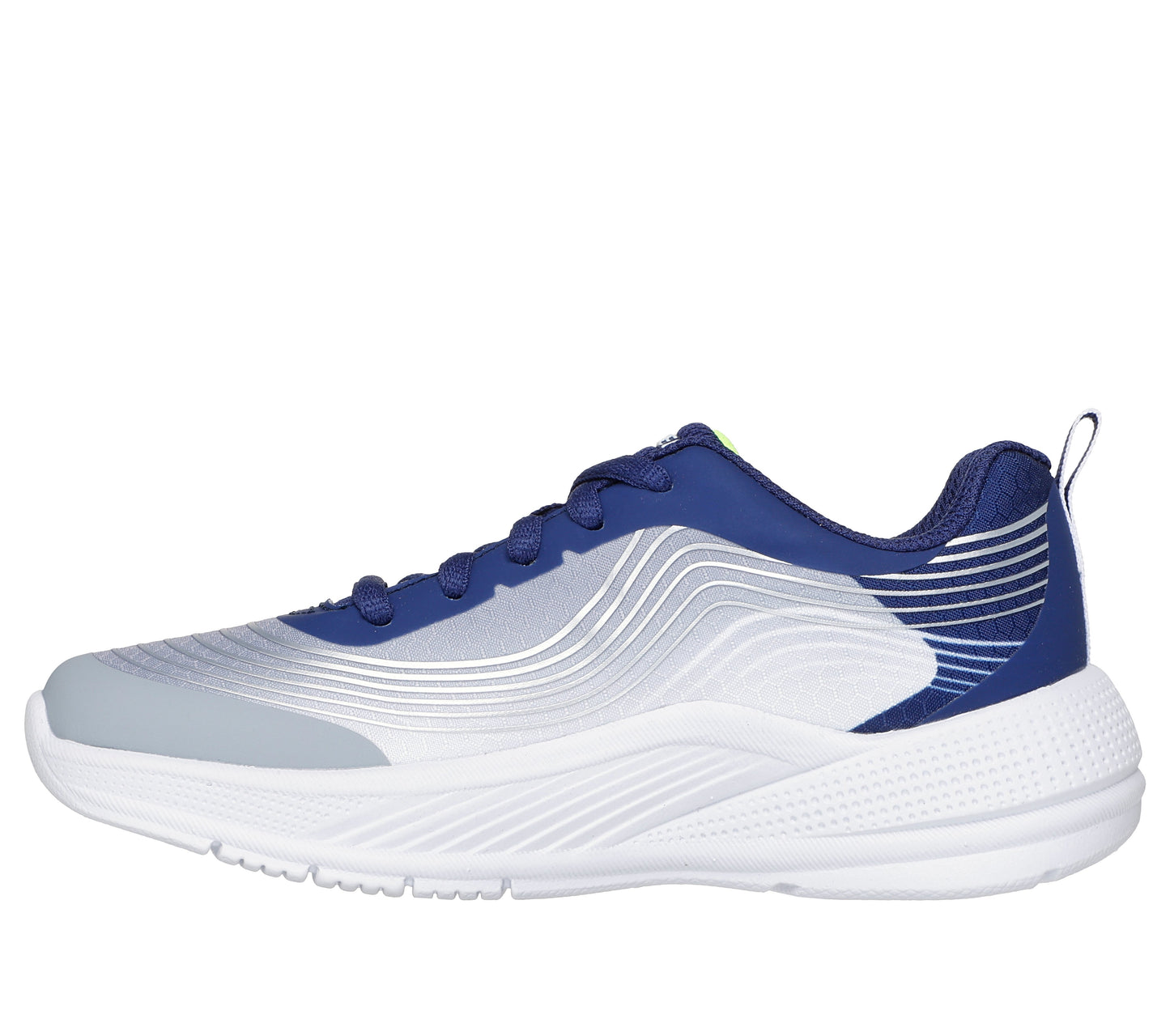 Skechers Microspec Advance Reconix Boys Navy Light Grey Trainer