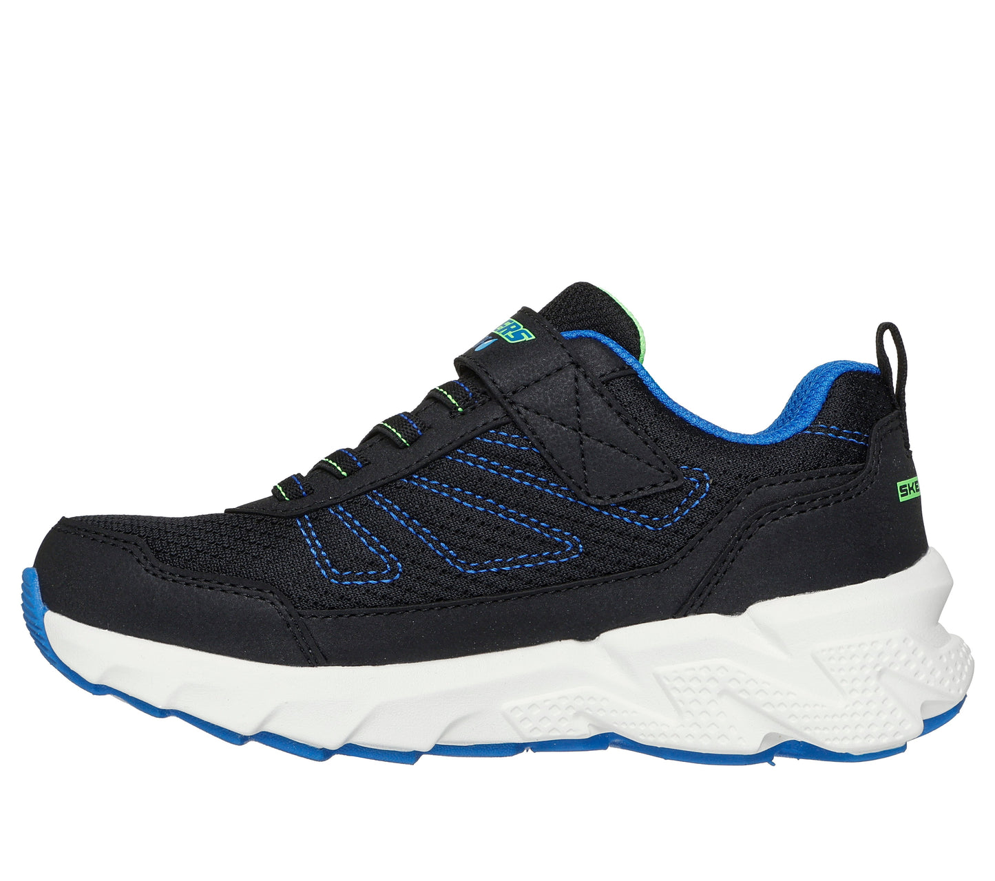 Skechers Elite Sport Tread Boys Waterproof Black Blue Trainer