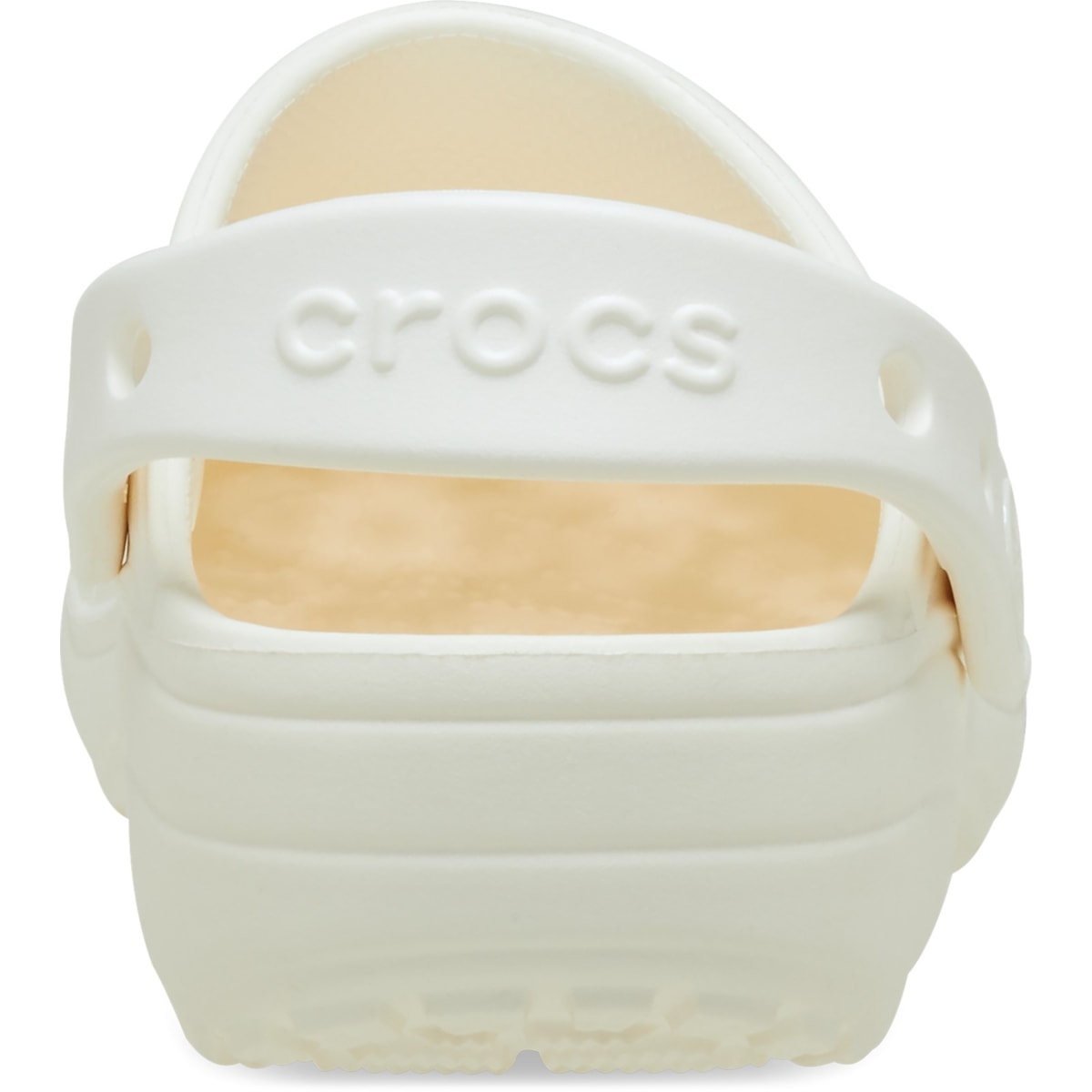 Crocs Classic Floral Cut Out Chalk Clog