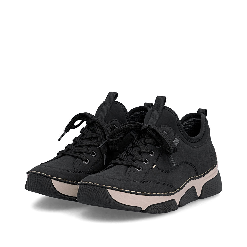 Rieker 4597600 Womens Black Waterproof Trainer