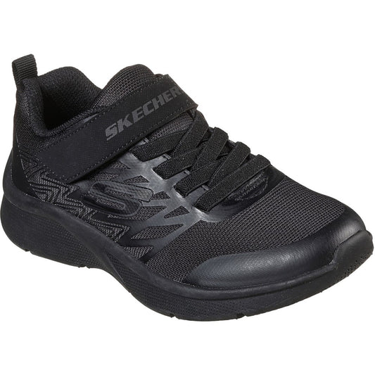 Skechers Microspec Texlor Black School Trainer