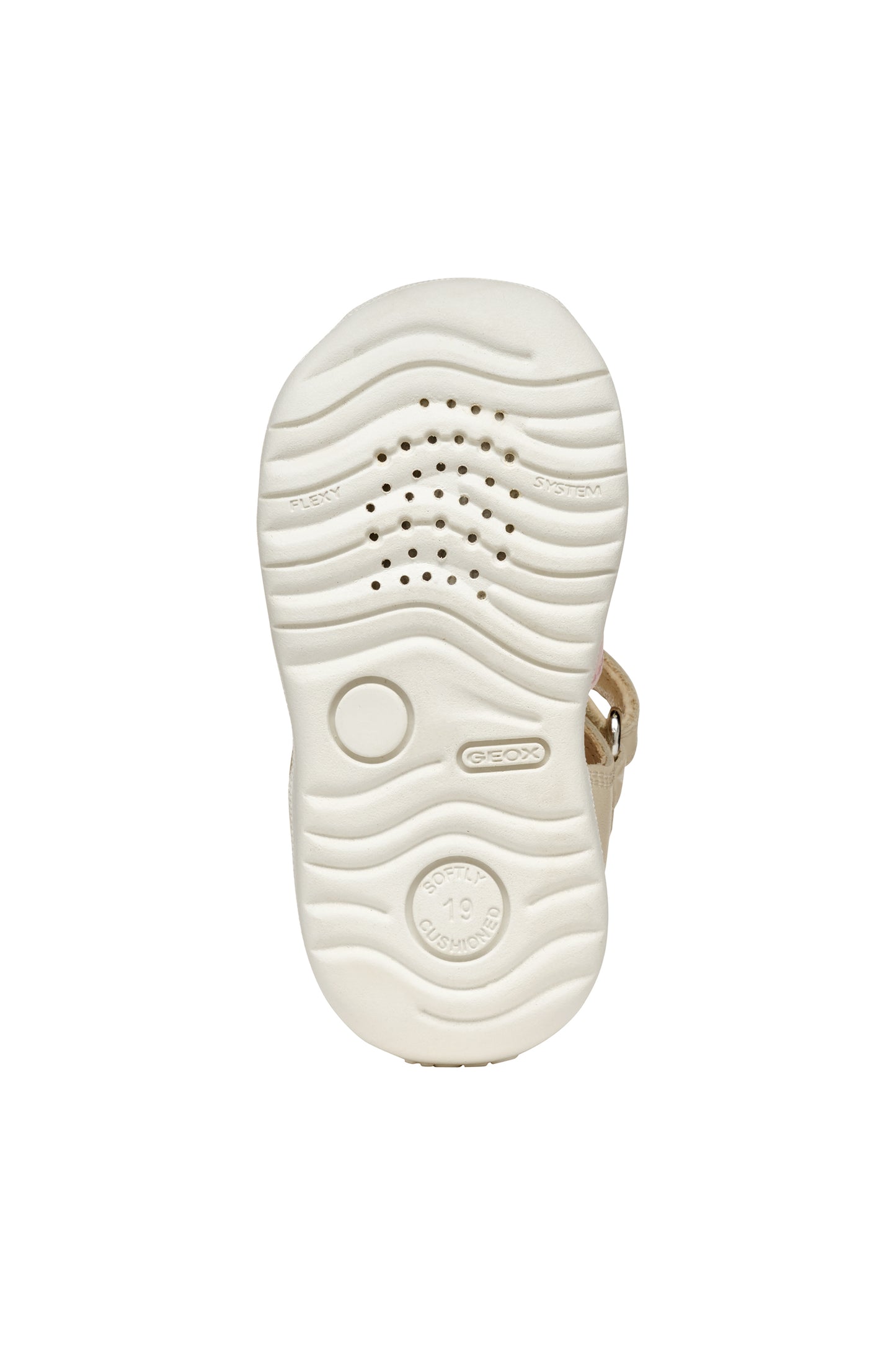 Geox Macchia Girls Ivory Yellow Closed Toe Fisherman Sandal