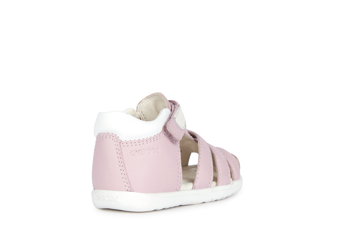 Geox Macchia Girls Rose Pink Closed Toe Fisherman Sandal